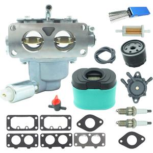 Carburetor Compatible with BS 796227 Carburetor Nikki V-Twin Models 40G777 40H777 44M777 44P777 44S677 Engine Lawn mower with air filter sets