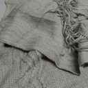 MIULEE Sage Knitted Throw Blanket for Couch Boho Green Textured Cozy Woven Decorative Farmhouse Blanket with Tassels for Sofa Chair Bed Living Room, Lightweight Spring Home Decor 50"x60"