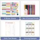 Ospelelf 2026 Wall Calendar 12'' x 17'' Family Coloring Calendar for Adults, Kids, Monthly Calendar Planner with Plastic Cover, 18 Month Calendars, Use Jan 2026 - June 2027, Season