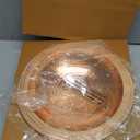 Sunnydaze Standing Copper Bird Bath or Bird Feeder - Detachable Hand-Hammered Bowl with Stake - 33 H