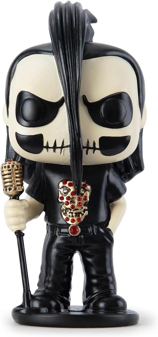 2 x Gothic Skeleton Figurine, Matte Resin, 10 inches Height, White and Black, Fantasy Collection