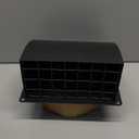 6 Inch Exhaust Vent Cover, HG Power Metal Dryer Vent Cover Outside with Removable Screen & Cushioned Non Return Flap, Air Wall Vent for House, AC, Opening Diameter: 5.7" Black