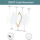 30pcs T5577 Thick Smart Cards, Contactless 125khz RFID Rewritable Proximity Clamshell Weigand Prox Card, Compatible with 1386 1326 H10301 Format Readers and Keyless Entry Access Control Systems