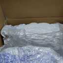 Dual Layer 4 Inch Memory Foam Mattress Topper King - 2 Inch Gel Memory Foam and 2 Inch Pillow Top Mattress Pad, Rayon Made from Bamboo Cover, 7-Zone Egg Crate Mattress Topper (White)