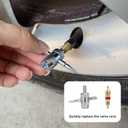 24PCS Car Tire Repair Kit, Heavy Duty Vehicle Emergency Punctures & Plug Flats Patch Tool Box, Automotive Tubeless Tire Repair Assortment, Universal for Sedan, Truck, RV