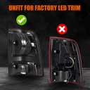 MAYELLO Pair Smoked Red Tail Lights w/Bulbs for 2009-2018 Dodge Ram 1500 2500 3500, 2019-2024 Ram 1500 Classic,Black Out Dark Rear Lamps fit Factory Halogen Trims Only