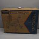 HOMLAND Foldable Rollator Walkers with Seat for Seniors, 8'' Big Wheels, 350 lb. Weight Capacity, Adjustable Handles and Seat Height, Lightweight Rolling Walker, Gold