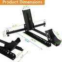 Motorcycle Front Tire Chock, Adjustable Motorcycle Wheel Chock, 1500 lbs Heavy Duty Wheel Stand for 15"-30" Wheels, Motorbike Front Chock High-Grade Steel Trailer Stand(Black)
