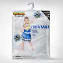 Spooktacular Creations Girl Cheerleader Costume, Halloween Cute Cheer Uniform Outfit with Accessories for Dress Up Parties (Blue, L)