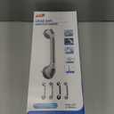 TAILI Grab Bars for Bathtubs and Showers 2 Pack Suction Grab Bar, Heavy Duty Shower Handle Removable Bath Handrails for Seniors and Elderly, Bathroom Safety Grip No Drilling Waterproof,Grey