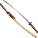 Handmade Katana,Japanese Samurai Sword Katana,1040/1060/1095 Damascus Steel,T10 High Carbon Steel Clay Tempered,Full Tang
