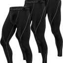 Roadbox 1 Pack, Men's Compression Pants Athletic Base Layer Cycling Tights Leggings for Running Yoga Basketball (Large)