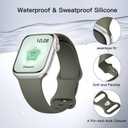Patenting Sport Silicone Band Compatible with Apple Watch Bands 40mm 38mm 41mm 42mm 44mm 45mm 46mm 49mm Women Men, Waterproof Soft Wrist Strap for iWatch Series 11 10 9 8 7 6 5 4 3 2 1 SE Ultra 2 3 (Olive Green)
