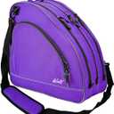 WOLT Ice Skate Bag - Roller Skate Bag, Inline Skate Bag with Adjustable Shoulder Strap for Both Youth and Adults. (purple)