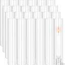 24 PCS Hurricane Candle Holder, 2.5" W x 14" H Open Ended Glass Candle Cylinder Sleeve, Clear Glass Cylinder Candle Holder, Open Flame Candle Chimney Tube Cover, Bottomless Cylindrical Glass (Transparent)