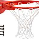 Goalrilla Heavy-Weight Pro-Style Breakaway Basketball Flex Rim with All-Weather Nylon Net and Powder-Coated Rim and Stainless Steel