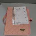 Adjustable Bible Cover with 75 Bible Tabs - Bible Cover Case for WomenWaterproof, Washable Quilted Bible CaseReusable Christian Gifts for Women (Pink, L)