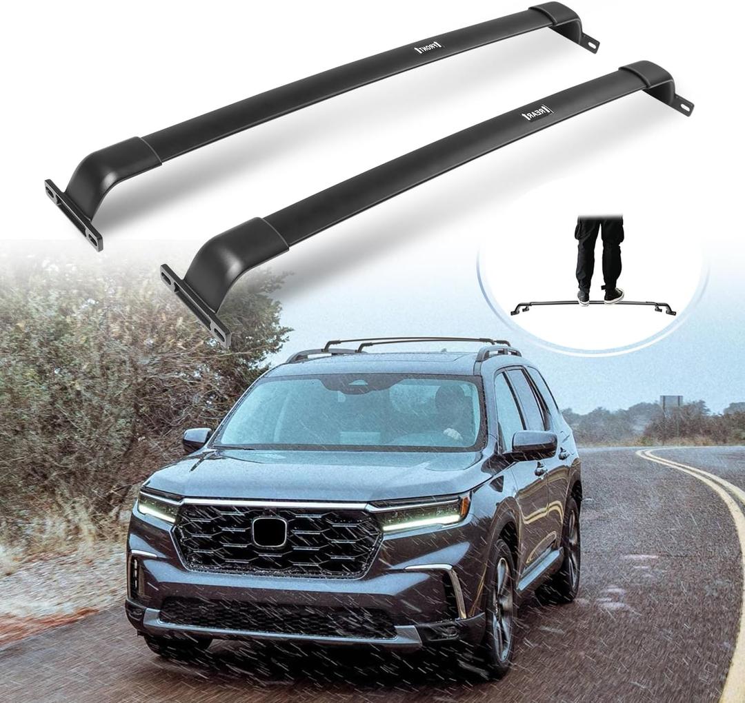 Enhanced 220 LBS Roof Racks for 2023 2024 2025 Honda Pilot, All Aluminum Alloy Cross Bars, Upgraded from The OE-Style Cross Rails