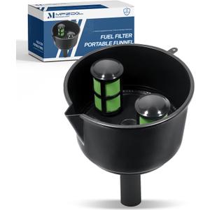 AF15CB Fuel Filter with Screen - Wide Mouth, High Rate Car Oil Filter Funnel for Kerosene and Fuel