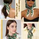 CHLINS 27.5 Square Head Scarf for Women Satin Hair Scarf Silk Wrap Neck Scarf Bandanas for Handbags Accessories