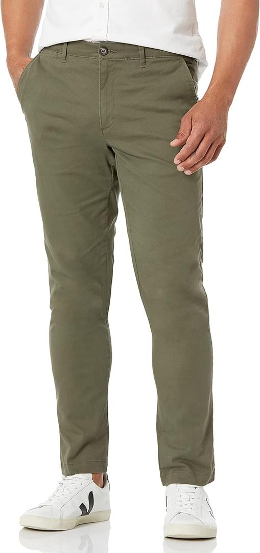 Amazon Essentials Men's Casual Stretch Chino Pant (36W x 32L, Olive)