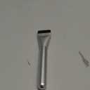 BEAUTYFACTOR Flat Foundation Brush,Korean Makeup Brush Spatula Facial Brush for Liquid Foundation,Premium Face Makeup Brush for Blending Cream (Silver)