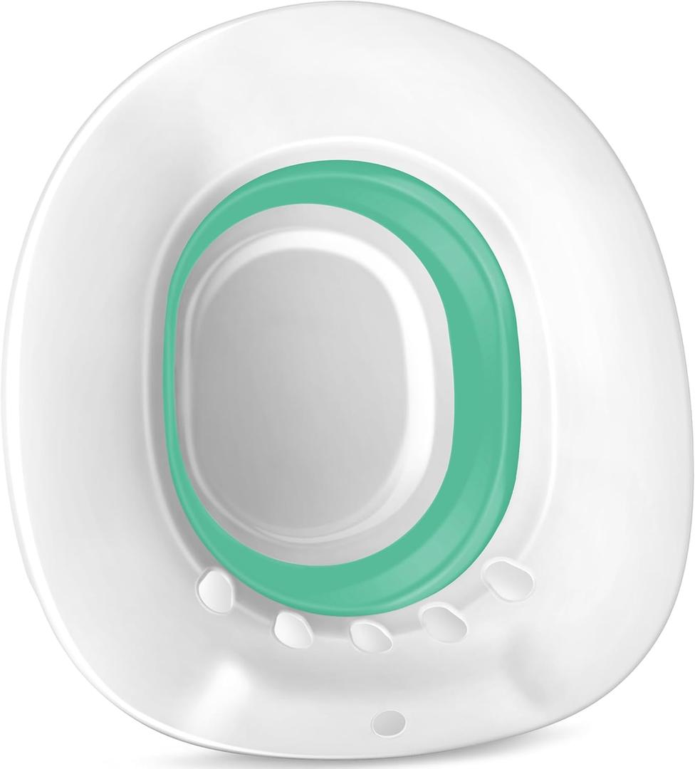 RUGUO Sitz Bath for Toilet Seat - Yoni Steam Seat - Sitz Bath for Hemorrhoids and Postpartum Care - Portable Bidet BPA Free - Foldable Basin for Epsom Salt Soak - Green RUGUO Sitz Bath for Toilet Seat - Yoni Steam Seat - Sitz Bath for Hemorrhoids and Postpartum Care - Portable Bidet BPA Free - Foldable Basin for Epsom Salt Soak - Green