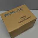 BEDELITE Fall Throw Blanket for Couch - 300GSM Soft & Warm Fluffy Fleece Blanket, Decorative and Giftable Burnt Orange Striped Blankets for Women, Men, 50"x60"