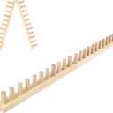 QWM Chunky Blankets Loom Knitting Looms Long Installation Free and Adjustable Foldable Portable Extra Loom Large (38inch)