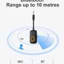 2 x 5.4 Aux Bluetooth Adapter, Noise Cancelling 3.5mm AUX Bluetooth Car Adapter, Wireless Audio Receiver for Home Stereo/Wired Speaker, 12H Battery Life