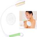 27.5 Back Bath Brush with Long Curved Long Handle,Shower Brush with U-Shaped for Cleaning,Body Scrubber for Elderly,Disabled, Post-Surgery,Limited Mobility,Spine Pain,Frozen Shoulder