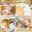 176PCS Champagne Bottle Balloons Balloon Garland Arch Kit, Happy New Year Years Decorations 2026, Balloon for Birthday Engagement Bachelorette Bride To Be Bridal Shower Party Decorations