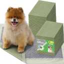 Bedsure Pee Pads for Dogs, 22" x 22" Puppy Pads 50 Count, Super Absorbent & Leak Proof, Small Dog Training Pads Quick Dry Disposable Pets Potty Pads Odor-Control Activated Carbon & ECO Green Material