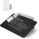 Small Desktop Glass Dry-Erase Whiteboard - 8 X 6 Inches Tabletop Easel Whiteboard with Stand, Desk Board Buddy for Artist, Teacher and Student