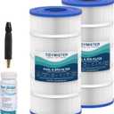 TidyMister PXST150 Pool Filter Cartridge Replacement, Compatible with Hayward XStream CC1500, CCX1500RE, CC-1500-E, Pleatco PXST150, Unicel C-8316, Filbur FC-1286, 150 sq.ft, 2 Pack