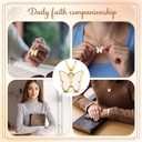 Unittype 20 Sets/40 Sets Christian Necklace Gift Faith Cards Women Mothers Baptism Butterfly Cross Jewelry Bible Verses Cards