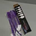 Silicone Spatulas Set, Rubber Spoon Spatula Heat Resistant Spoonula One Piece Design Seamless Spatula Non-Stick Scrapers Baking Mixing Tool (Purple)