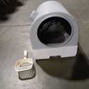 Oneluck Dome Litter Box, Drawer Type Large XL Cat Toilet, Covered Hidden Dog Proof,with Scoop,Mat, for Odor Control and Less Trackin,Gray