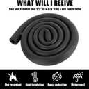 Pipe Insulation Foam Tube - Foam Pipe Insulation for Pipe Freeze Protection and Sharp Edge Protection 1/2" ID x 3/8" THK x 6FT