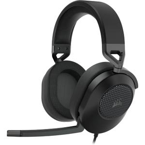Corsair HS65 Surround Multiplatform Wired Gaming Headset  Dolby Atmos  SonarWorks SoundID  iCUE Compatible  PC, Mac, PS5, PS4, Xbox, Nintendo Switch, Mobile  Carbon
