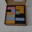 bopoobo Stacking Toys Soft Building Blocks, Silicone Montessori Educational Toy Toddler Sensory Learning, Baby Bath Toys, Girls Boy Gifts for Kids Age 1 2 3 Years Old (5 Color)