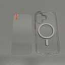 FNTCASE for iPhone 17 Case Clear: Magnetic Phone Cases with Screen Protector Drop Proof Compatible with Magsafe Slim Anti Yellowing Rugged Shockproof Protective Transparent Cell Cover (A-Clear)