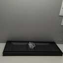 Ekena Millwork Lifetime Vinyl LP2S14X03500BL Standard Two Equal Panel Vinyls, Raised Panel Vinyl Shutters, w/Installation Shutter-Lok's & Matching Screws (Per Pair), 14.75"W x 35"H, Black