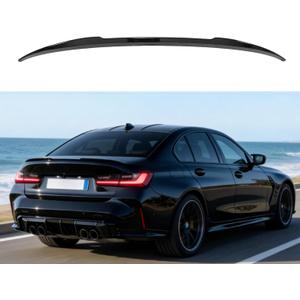 time secret Rear Spoiler for BMW G20 & G80 M3 330i 330e M340i 2019-2025,Trunk Lip Rear Wing Body Kits Glossy Black, M3 Style Tail Deck Lip