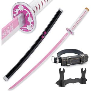 Cold Blade Anime Sword - 41 inches Anime Katana Replica with Belt and Stand - Durable Sword Perfect for Cosplay - Sword with Authentic Design, F- Kanao