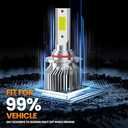 Compatible for 2007 2008 2009 2010-2015 Chevy Silverado 1500 2500HD 3500HD Vehicle Light Bulbs With Fan,Direct Installation,IP68 Pack of 2