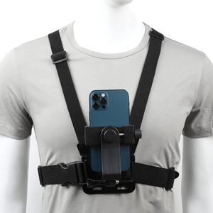 Mobile Phone Chest Strap Mount,Harness Strap Holder Universal Cell Phone Clip for Action Camera POV Compatible with Gopro Akaso Samsung iPhone etc