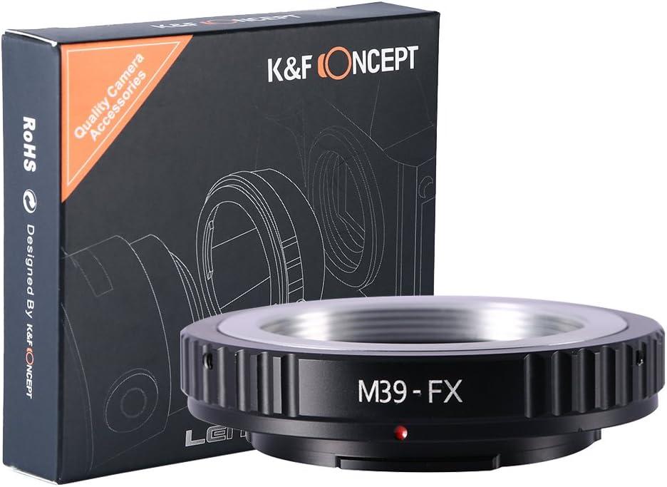 K&F Concept Lens Mount Adapter Compatible with Leica M39 (39mm x1 Leica Thread Mount) Lens to Fujifilm X-Pro1 Mirrorless Camera