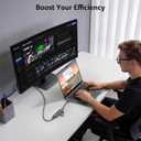 Acer 6-in-1 USB C Hub 10Gbps, USB C to HDMI Adapter 4K@60Hz, 2USB-C 3.2, 1USB A 3.2, 1USB 2.0 Data Transfer, 100W PD Port, Type C Multiport Splitter for Laptop, MacBook Neo/Air/Pro, iPad Pro