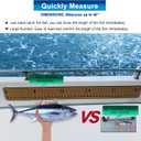 Foam Fish Ruler with Adhesive Backing, EVA Fish Ruler for Boat Accessories Marine Fishing Measuring Tool, Fish Measuring Tape for Kayak, Fishing Boat, Cooler Ruler (40" Fish Ruler)